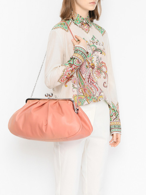 Сумка из кожи Weekend Max Mara - МодельВерхНиз