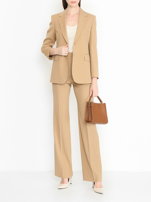 Брюки из шерсти со стрелками Max Mara - МодельОбщийВид