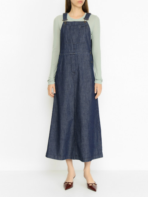 Джинсовый сарафан с карманами Weekend Max Mara - МодельВерхНиз