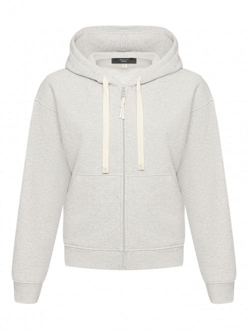 Толстовка из хлопка на молнии Weekend Max Mara - Общий вид