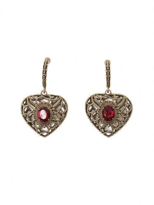 Серьги из металла с фианитом Fiore di Firenze - Общий вид