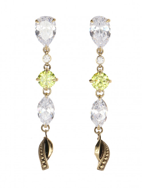 Серьги из металла с фианитами Fiore di Firenze - Общий вид