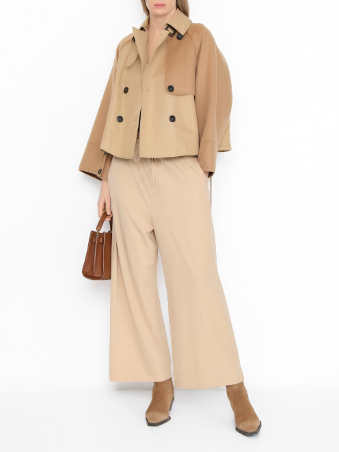 Полупальто из смешанного хлопка Weekend Max Mara - МодельОбщийВид
