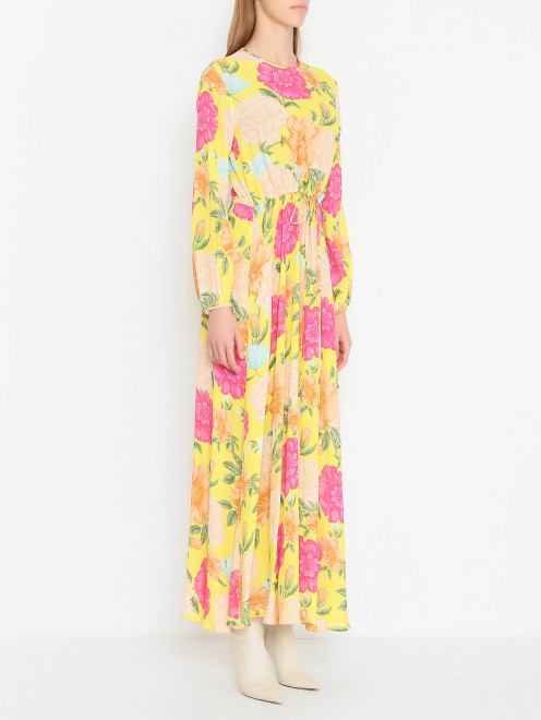 Шифоновое платье-макси с цветочным узором Shade - МодельВерхНиз
