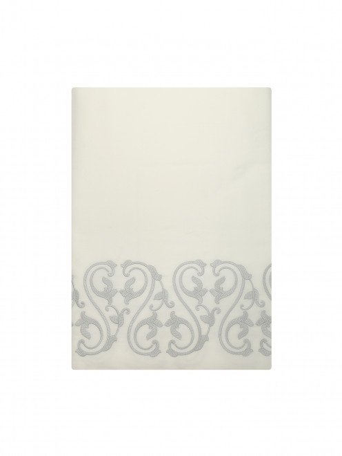 Пододеяльник из хлопка с вышивкой 240 x 260 Frette - Обтравка1