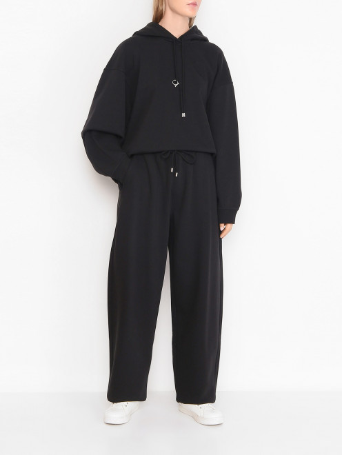 Толстовка из хлопка с капюшоном Sportmax - МодельОбщийВид