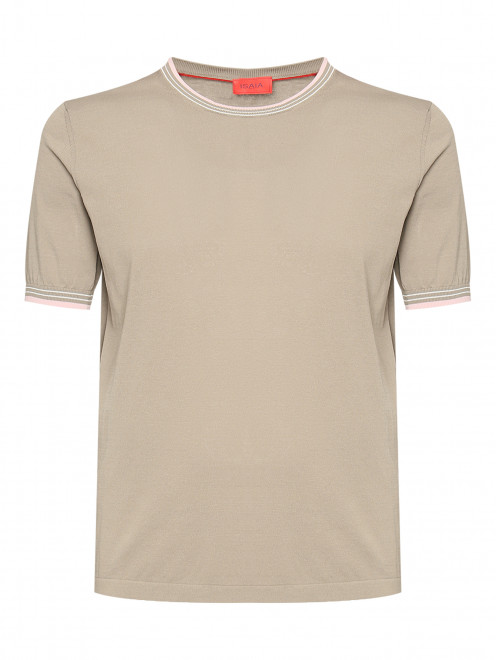 Трикотажная футболка из хлопка Isaia - Общий вид