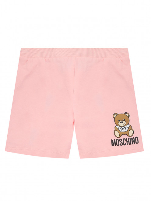 Хлопковые шорты на резинке Moschino - Общий вид