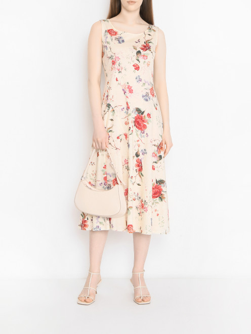 Платье-миди с цветочным узором Weekend Max Mara - МодельОбщийВид