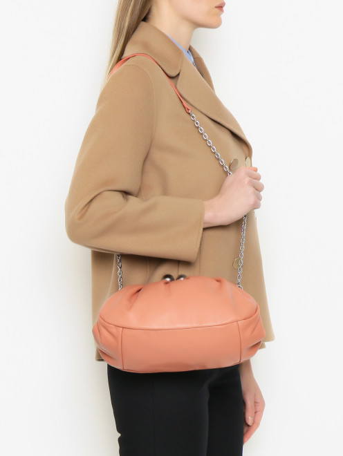 Сумка из гладкой кожи Weekend Max Mara - МодельВерхНиз
