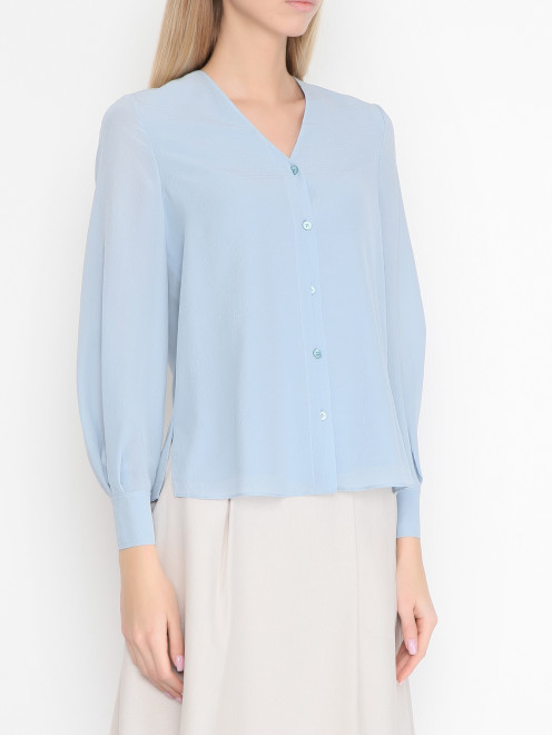 Блуза из шелка свободного кроя Laurel - МодельВерхНиз