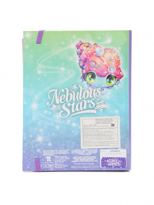Блокнот в жестком переплете с черными страницами Nebulous Stars - Обтравка2