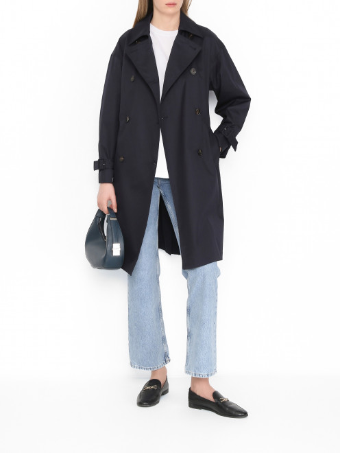Плащ из хлопка с поясом Max Mara - МодельОбщийВид
