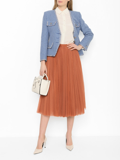 Однотонная блуза из шелка Weekend Max Mara - МодельОбщийВид