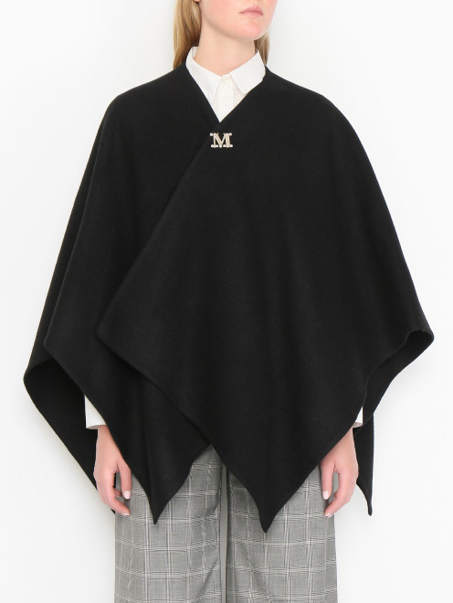 Пончо из смешанной альпаки Max Mara - МодельВерхНиз