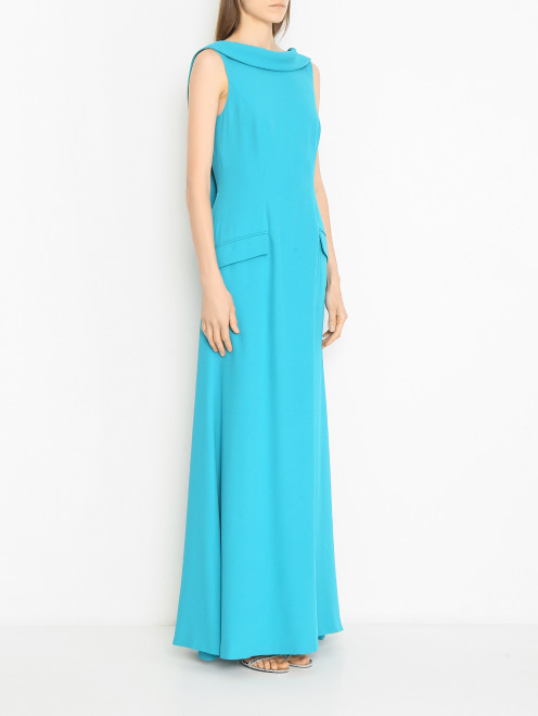 Однотонное платье-макси с открытой спиной Alberta Ferretti - МодельВерхНиз