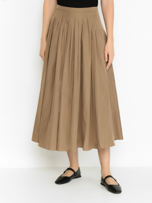 Юбка в складку с разрезами Max Mara - МодельВерхНиз