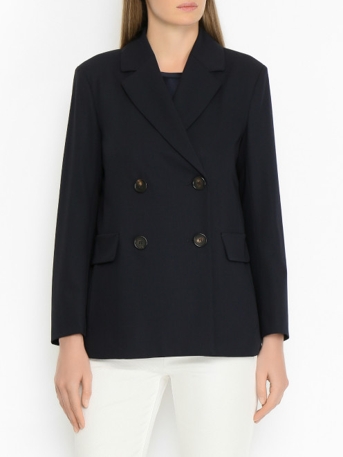 Жакет двубортный из шерсти Max Mara - МодельВерхНиз