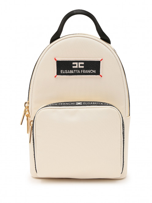 Мини-рюкзак с логотипом Elisabetta Franchi - Общий вид