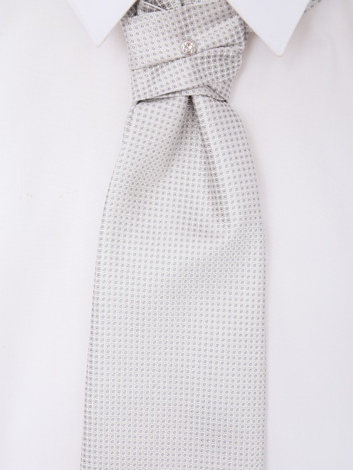 Широкий галстук из шелка ROSI Collection - МодельОбщийВид
