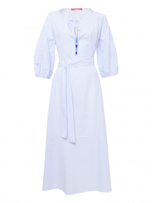 Платье с поясом в полоску Marina Rinaldi - Общий вид