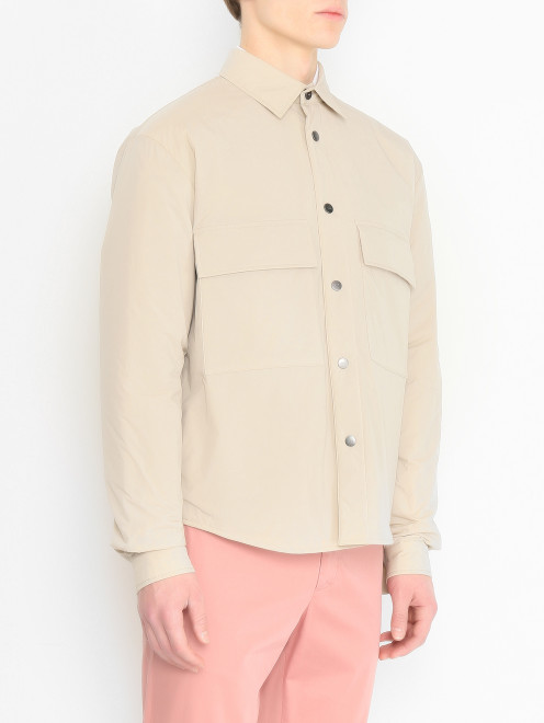Однотонная куртка с накладными карманами Add - МодельВерхНиз