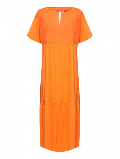 Платье свободного кроя из хлопка Marina Rinaldi - Общий вид