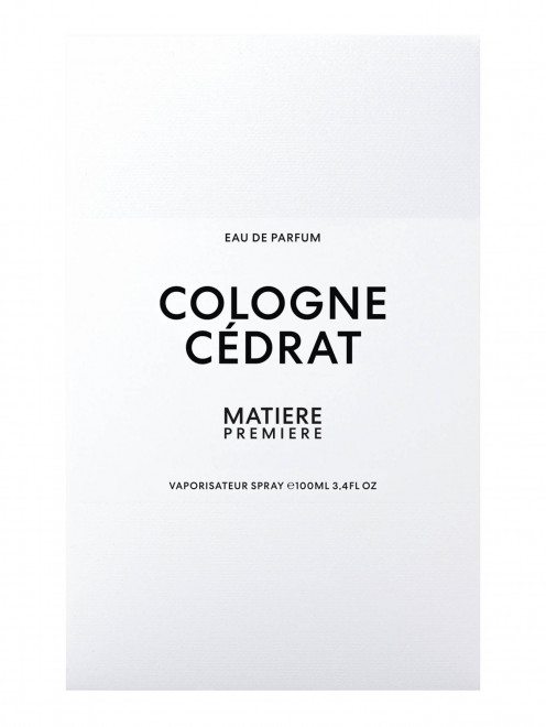 Парфюмерная вода Cologne Cedrat, 100 мл Matiere Premiere - Обтравка1