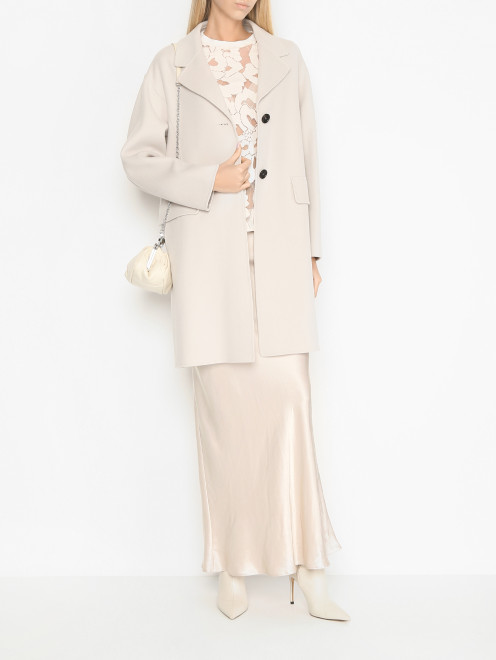 Однотонное пальто из шерсти Max Mara - МодельОбщийВид