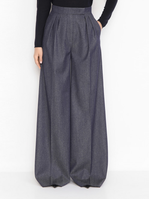Широкие брюки из шерсти Max Mara - МодельВерхНиз