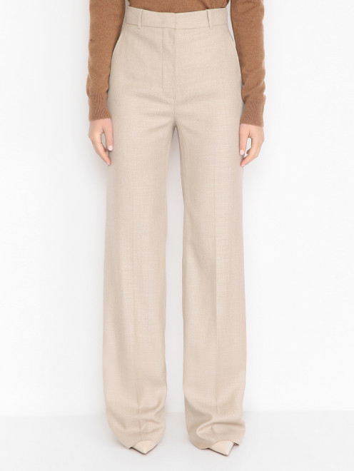 Брюки из смешанной шерсти Max Mara - МодельВерхНиз