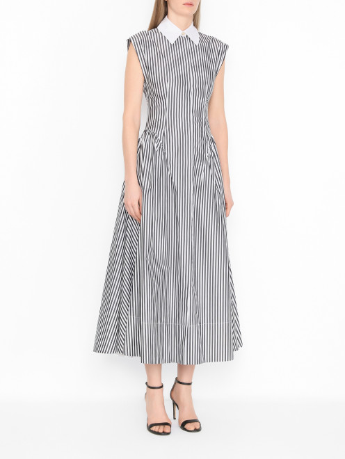 Платье-макси в полоску Sportmax - МодельВерхНиз