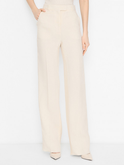 Брюки из льна Max Mara - МодельВерхНиз