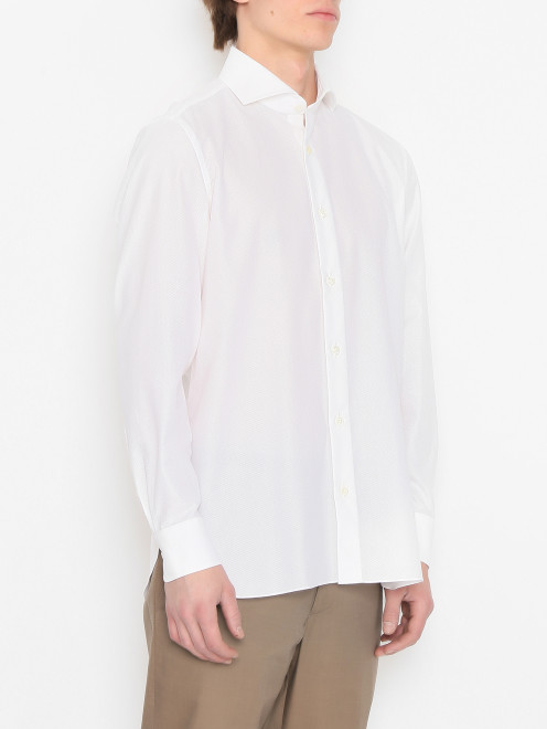 Рубашка из хлопка на пуговицах Giampaolo - МодельВерхНиз
