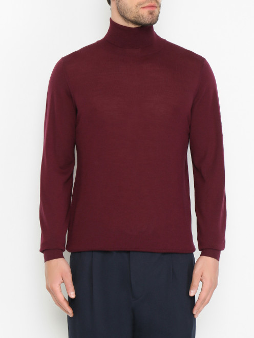 Водолазка из шерсти мелкой вязки Piacenza Cashmere 1733 - МодельВерхНиз