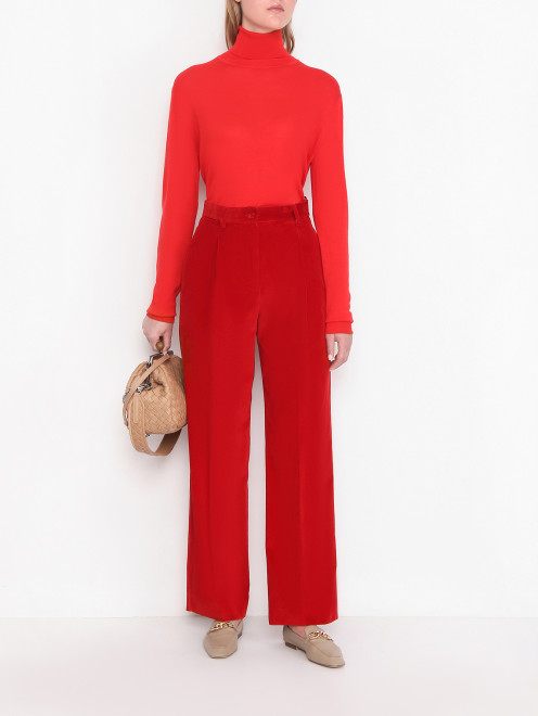 Брюки вельветовые с карманами Weekend Max Mara - МодельОбщийВид
