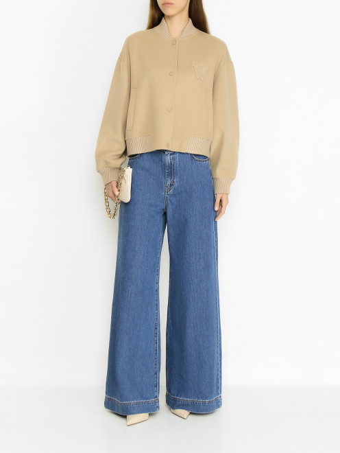 Бомбер из шерсти Weekend Max Mara - МодельОбщийВид