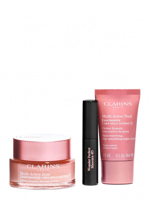 Набор в косметичке Multi-Active Collection, 50+15+3 мл Clarins - Общий вид