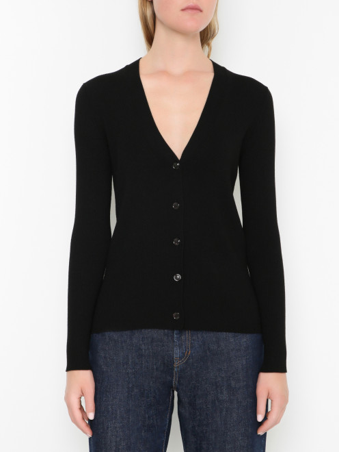 Базовый кардиган на пуговицах Weekend Max Mara - МодельВерхНиз