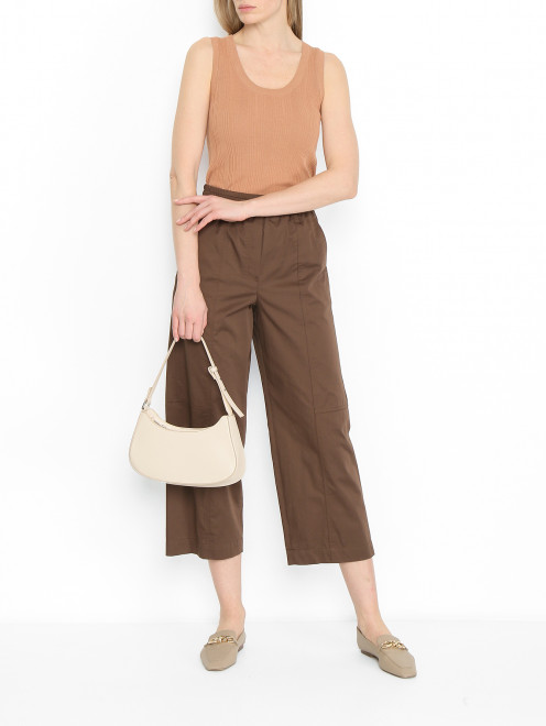 Трикотажный топ с круглым вырезом Weekend Max Mara - МодельОбщийВид