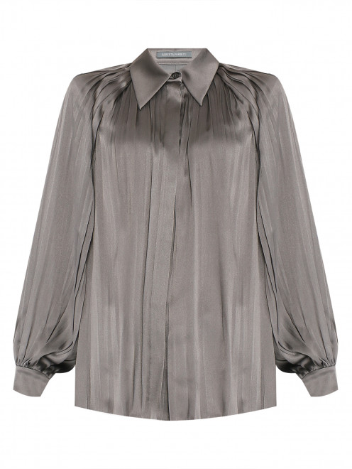 Гофрированная блуза свободного кроя Alberta Ferretti - Общий вид