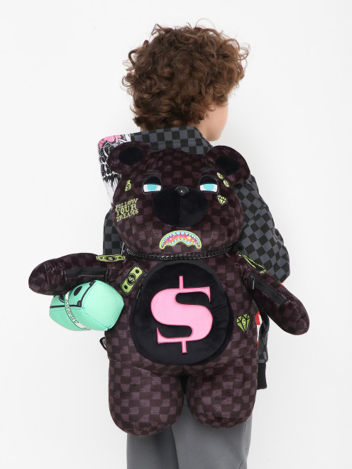 Рюкзак из текстиля в форме медведя Sprayground - МодельВерхНиз