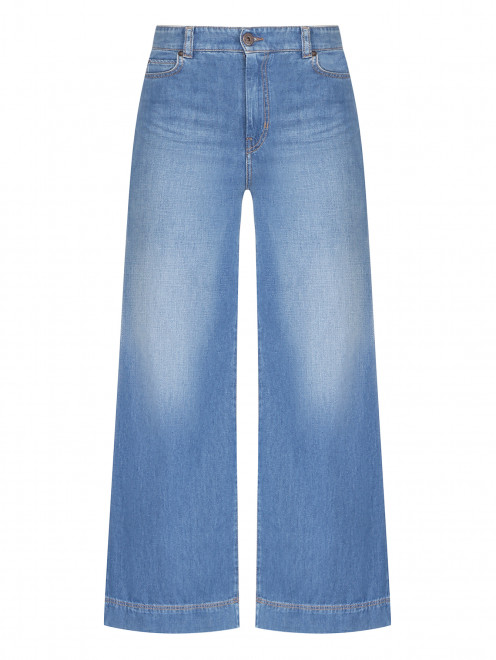 Однотонные джинсы из хлопка Weekend Max Mara - Общий вид