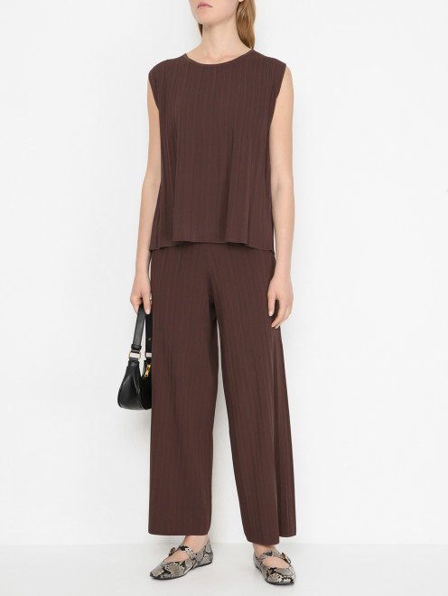Трикотажные брюки-кюлоты Weekend Max Mara - МодельОбщийВид