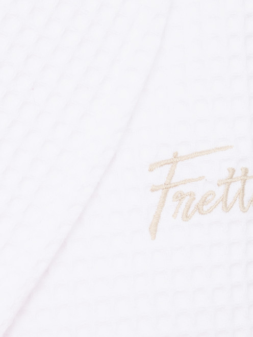 Вафельный халат из хлопка с поясом  Frette - Деталь