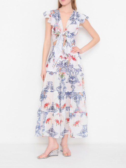 Топ из льна Positano Couture - МодельОбщийВид