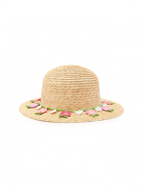 Соломенная шляпа с декором IL Trenino - Общий вид