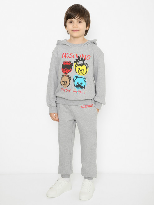 Комплект из хлопка с джоггерами Moschino - МодельОбщийВид