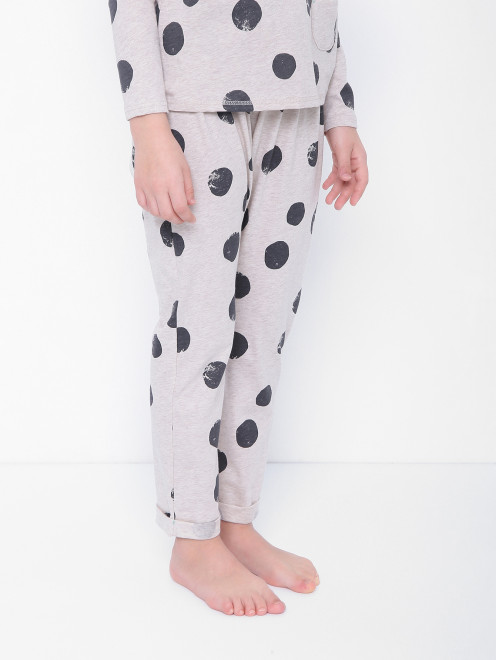 Пижама с узором из хлопка Sanetta - МодельВерхНиз