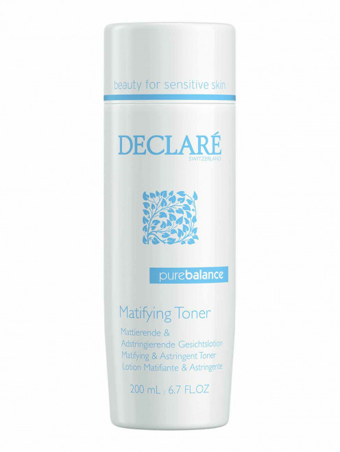 Матирующий и сужающий поры тоник для лица Matifying & Astringent Toner, 200 мл Declare - Общий вид